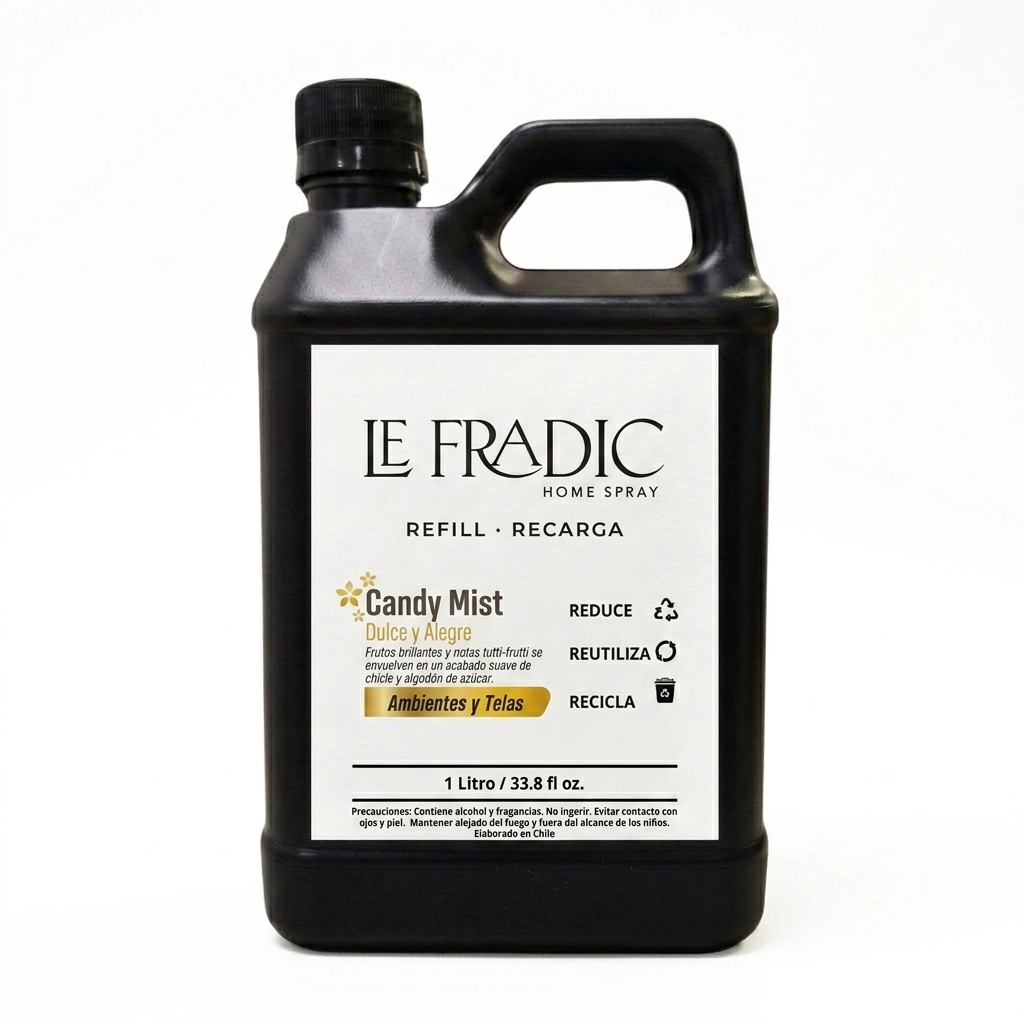 Envase refill 1 litro aroma Candy Mist - Le Fradic - Chile