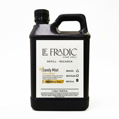 Envase refill 1 litro aroma Candy Mist - Le Fradic - Chile