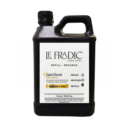 Envase refill 1 litro aroma Santal Eternel - Le Fradic - Chile